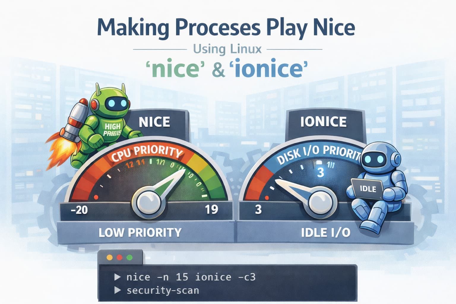 Making Processes Play Nice with Linux nice and ionice