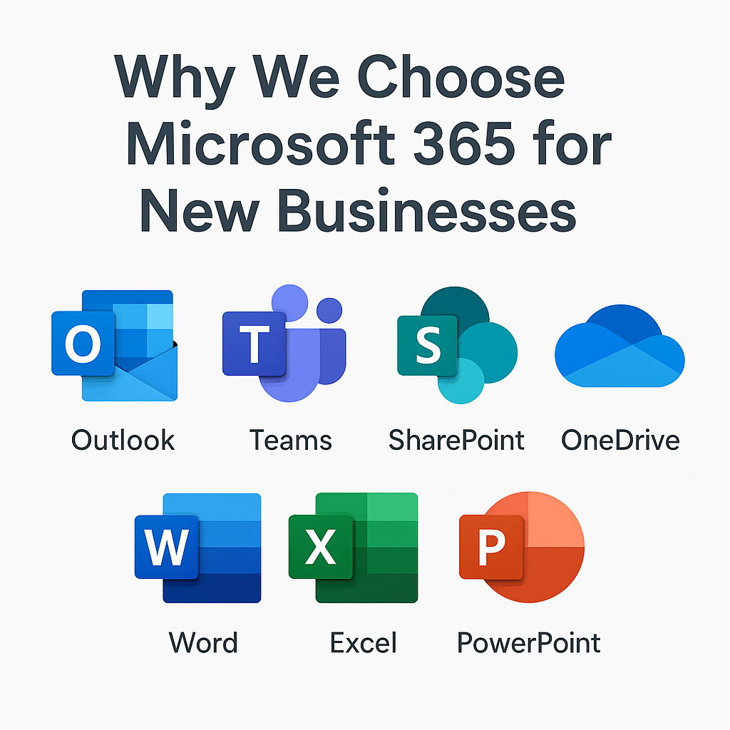 Microsoft 365 productivity suite for new businesses